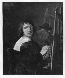 self - portrait ( ? ) as painter by David Teniers the Younger