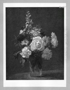 flower-piece by Henri Fantin-Latour