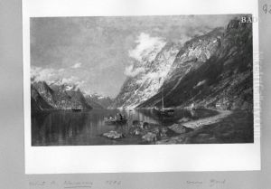 A Fjord in Norway by Adelsteen Normann