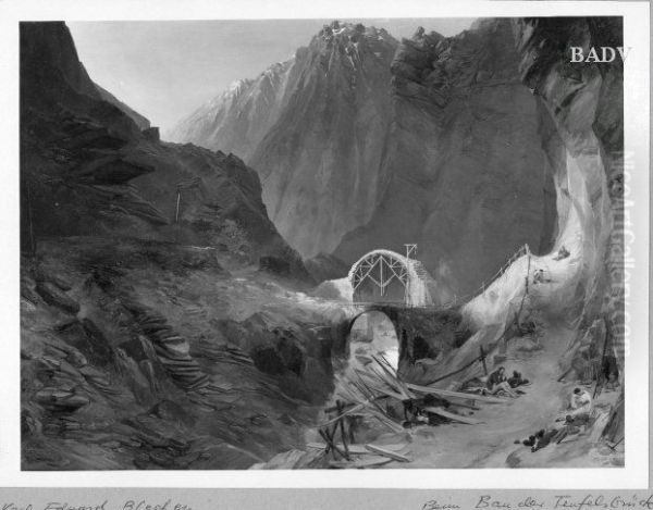 the construction of the devil-bridge - view 1