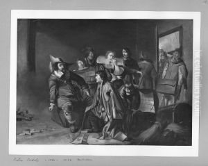 Travellers interrogated by an offiece by Pieter Codde