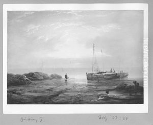 Southern sea-shore by Theodore Gudin