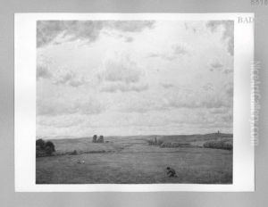 Wiesenlandschaft mit drei Kindern