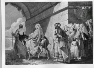Flucht nach Agypten by Giovanni Domenico Tiepolo