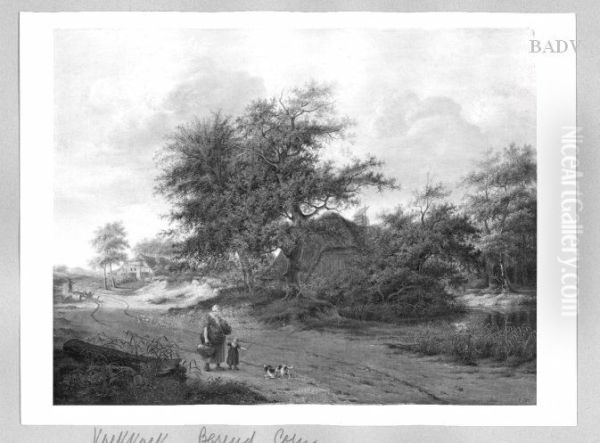 Hollandische Dorfstrasse mit Staffage - view 1