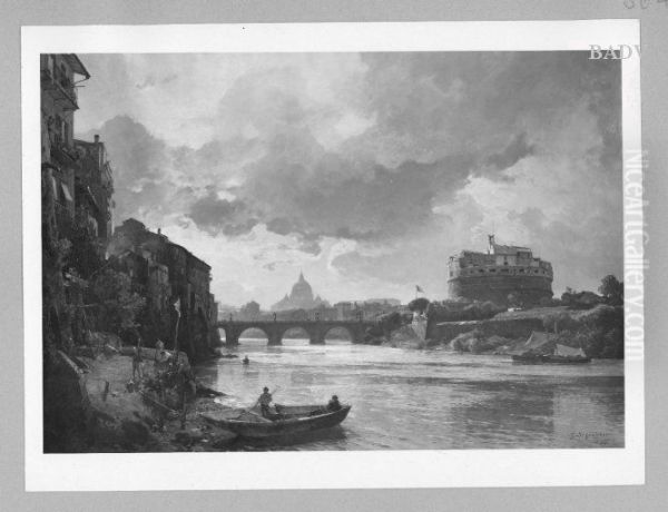 View of Rome with Tiber - view 1