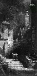 Spate Heimkehr (bei Nacht) by Carl Spitzweg