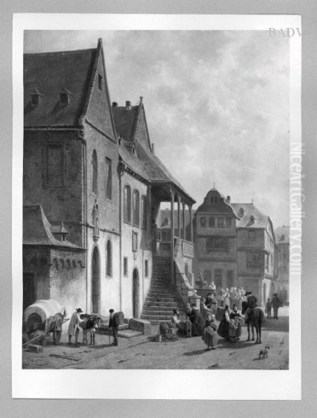 Markttag in einem elsassischem Stadtchen - view 1