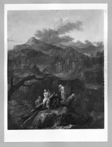 Klassische Landschaft mit Staffage Klassische Landschaft mit Staffage