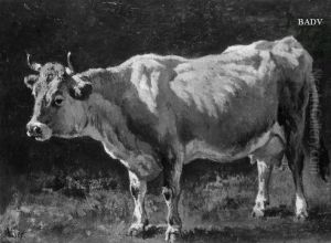 Kuh by Adolf Heinrich Lier