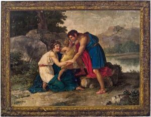 Mythologische Szene (die Ruckkehr Des Achilles?) by Giuseppe Cammarano