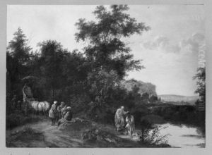 Taufe des Mohrenkammerers durch Philippus by Jan Snellinck III