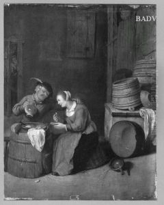 Mann und Frau beim Fruhstuck by Hendrik Martenszoon Sorgh