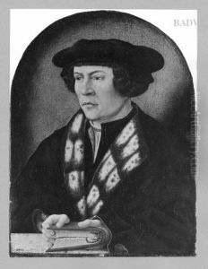 Bildnis eines Mannes mit schwarzem Barett, Pelzkragen und rotem Buch Bildnis eines Mannes mit schwarzem Barett, Pelzkragen und rotem Buch