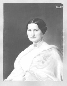 Portrait (half-length) of a lady ................with silk