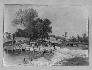 landscape with cattle + figures landscape with cattle + figures