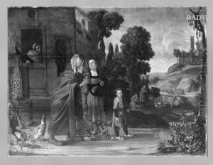 Expulsion of Hagar by Jan Pynas