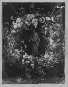 Statuette der Ceres im grossen Fruchtekranz