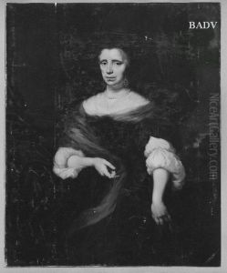 Portrait a woman by Nicolaes Maes