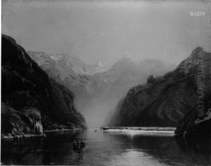 Der Konigsee mit Schonfeldspitze by Anton Hlavacek