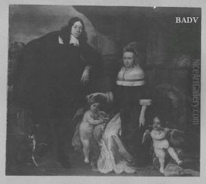 Portrat eines Ehepaars mit zwei Putten und Hund (Herzog von Gottorp ?) Portrat eines Ehepaars mit zwei Putten und Hund (Herzog von Gottorp ?)