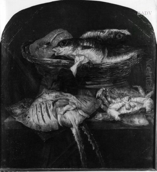 Fischstillleben mit Taschenkrebsen - view 1