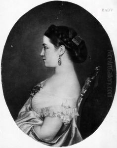 Bildnis der Prinzessin O. Cantacuzine by Franz Xavier Winterhalter