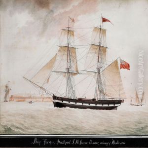 The Brig "forster Of Hartlepool" In Storm And Calm The Brig "forster Of Hartlepool" In Storm And Calm