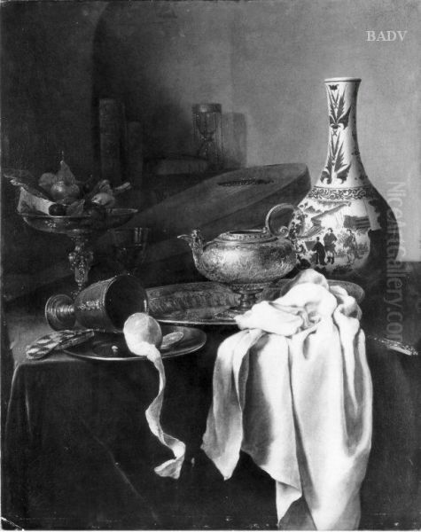 Stillleben mit chinesischer Vase, Laute und Kanne - view 1