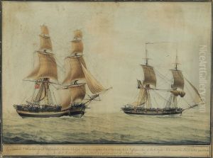 Brigantini Innavigazione Lungo La Costa Africana by Nicholas Cammillieri