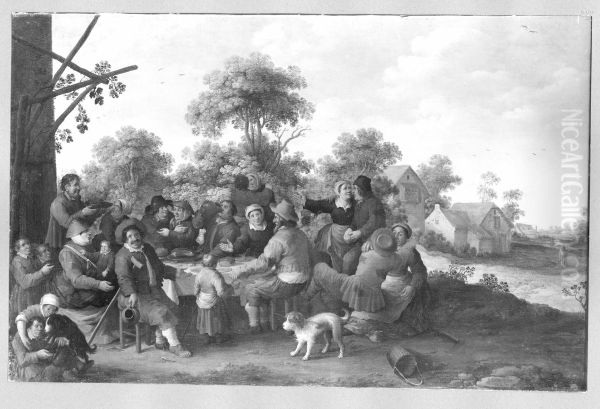 Bauernmahlzeit im Freien - view 1