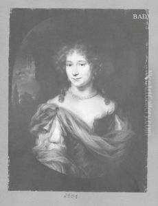 Bildnis einer Dame mit Pelenschmuck by Nicolaes Maes