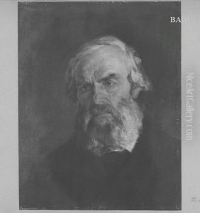 Studienkopf eines bartigen Mannes by Wilhelm Heinrich Trutbner