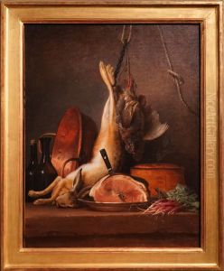 Nature morte : lievre, perdrix et jambon