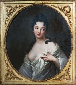 Portrait of a young womanFrancais:Portrait de jeune femmeItaliano:Ritratto di giovane donna by Jean-Baptiste Santerre