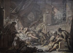 La Mort de Socrate (esquisse) by Francois Boucher