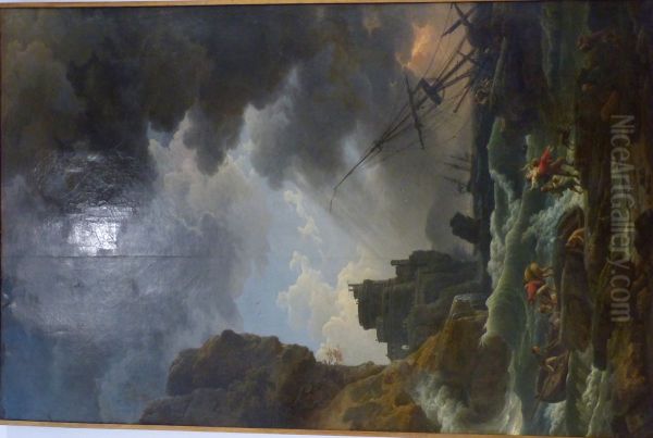 Tempete, avec naufrage d'un vaisseau - view 1