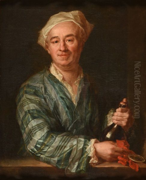 The champagne drinker - view 1