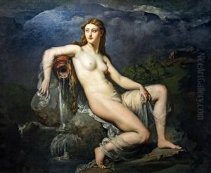 The Source or the waterFrancais:La Source ou L'EauItaliano:La fonte o l'acqua by Henri Lehmann