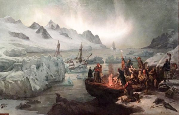 Shipwreck Victims on Ice Floe - view 1