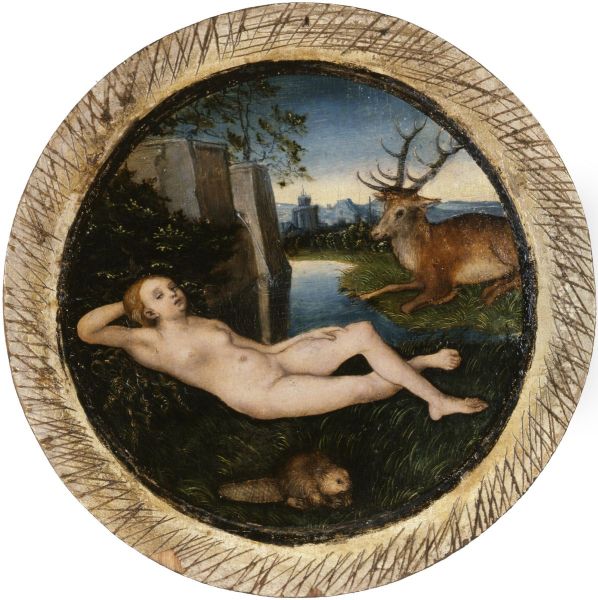 Reclining Nymphe - view 1