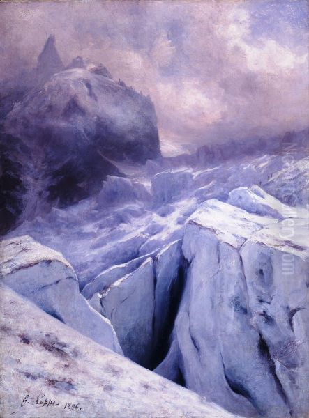 Crevasses aux glacier des Geants - view 1