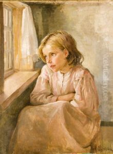 Girl At The Window by Antonina Rzhevskaya