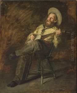 Cowboy Singing by Thomas Cowperthwait Eakins