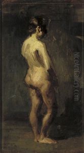 Masked nude standing Masked nude standing