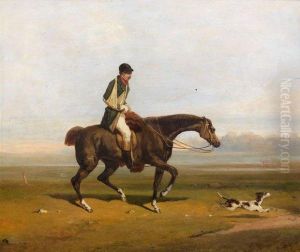 Cavallier Blesse Et Son Chien by Victor Camoin