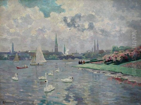 Blick uber die Aussenalster - view 1