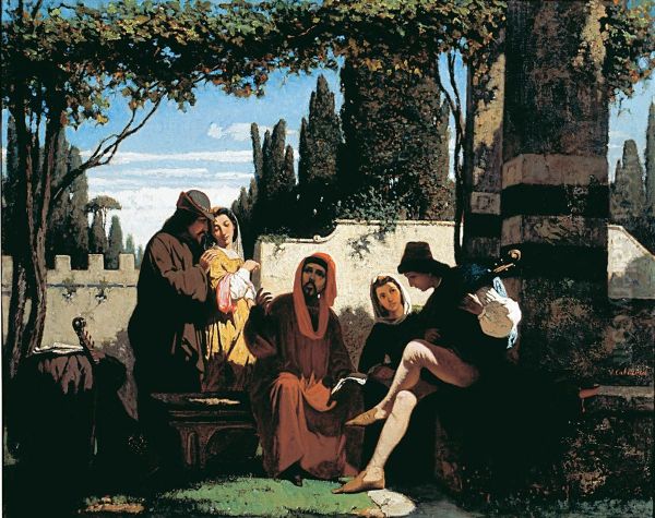 Tuscan storytellers during the 14th century - view 1