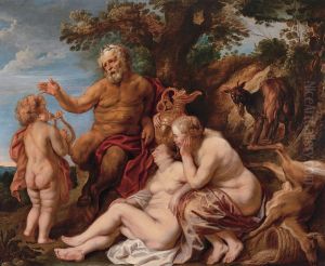 The education of Jupiter by Jacob Jordaens