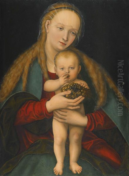 Madonna und Kind mit Trauben - view 1